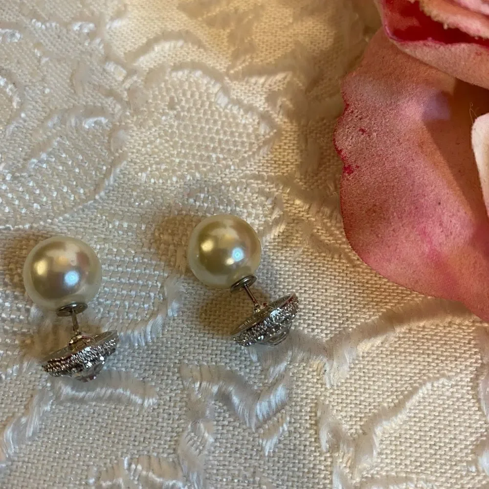 🛍Swarovski Treasure Earrings white Rhodium plated